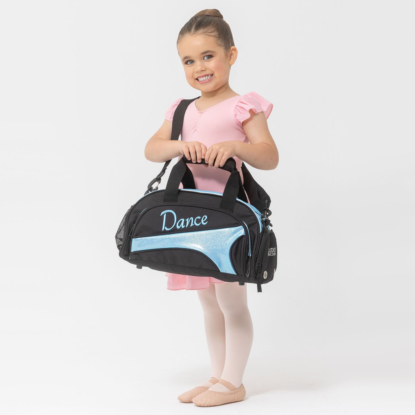 NEW Eco-Friendly Mini Duffel Bag - Black + Berry Glitter