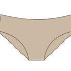 Mad Ally Seamless Dance Briefs - Flesh