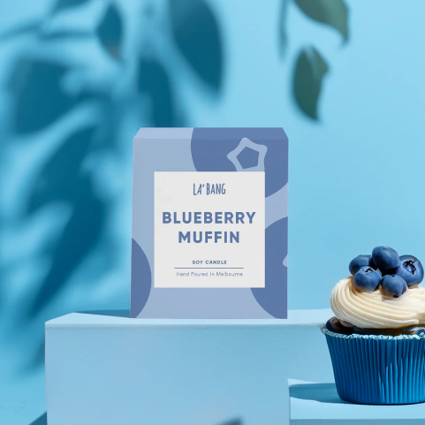 La'Bang Body Wood Wick Soy Candle - Blueberry Muffin