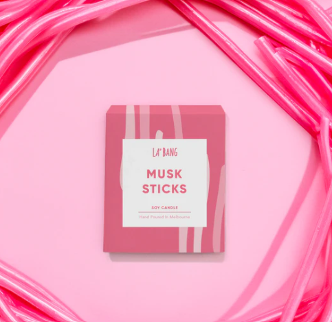 La'Bang Body Wood Wick Soy Candle - Musk Sticks