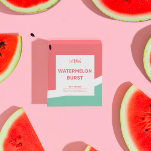 La'Bang Body Wood Wick Soy Candle - Watermelon Burst