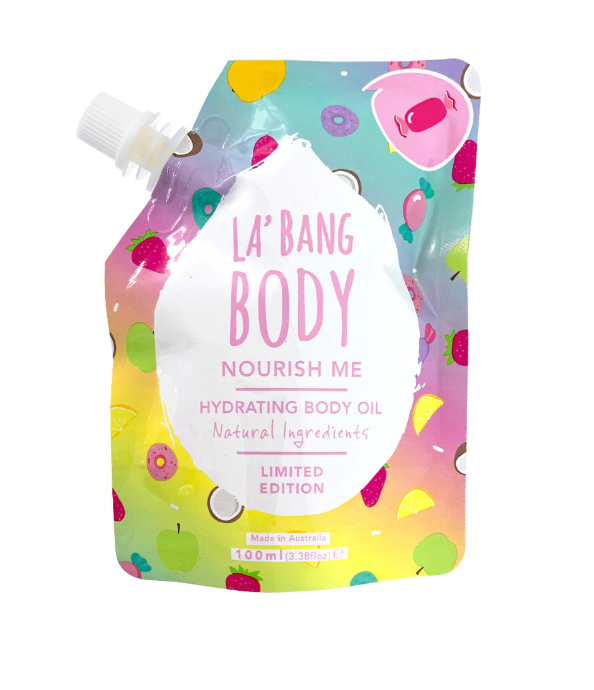 La'Bang Body Nourish Me Hydrating Body Oil Red Ripper Lollies LIMITE