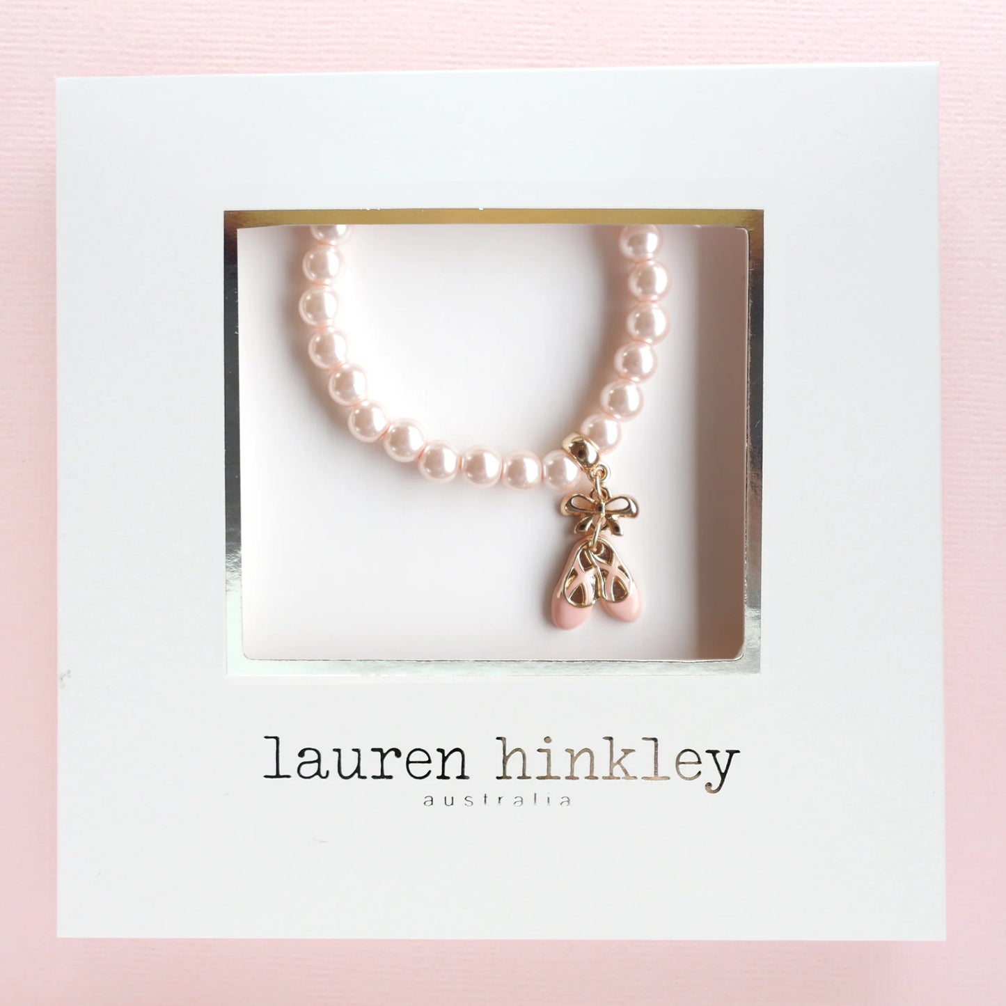 Lauren Hinkley Australia Pearl Ballet Slippers Bracelet