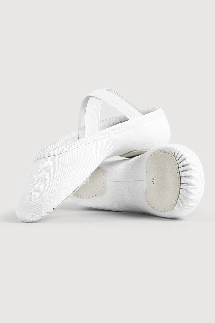 Performa Stretch White Canvas Ballet Shoe