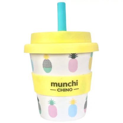 munchi Bubba Pretty Pineapple Babychino Cup with Straw