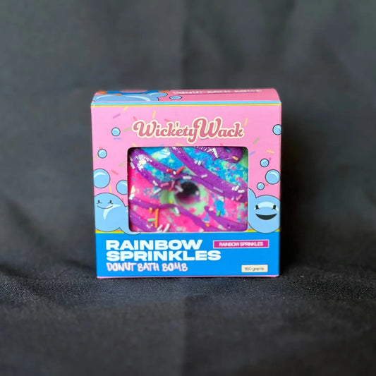 Wick'ety Wack Bath Bomb - Rainbow Sprinkles Donut
