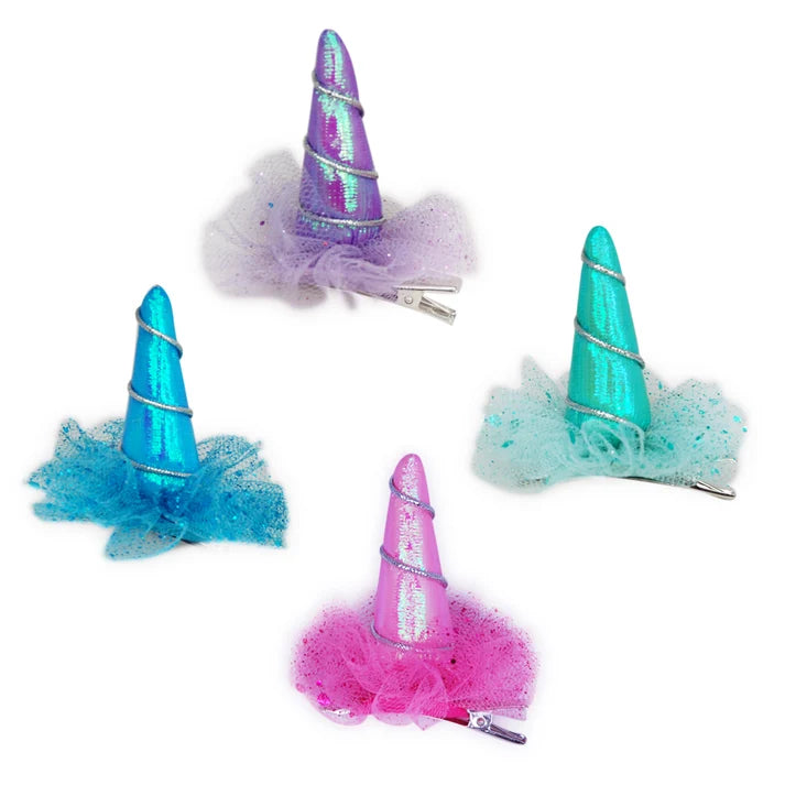 Pink Poppy Mini Hair Clip | Unicorn Horn - Assorted