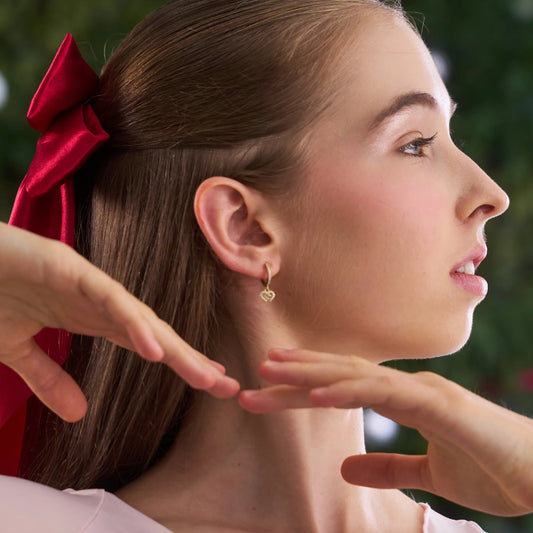 Claudia Dean World Stage Huggie Drop Earrings - Gold