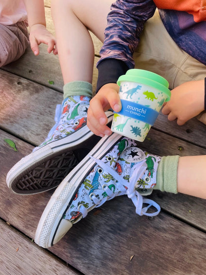 munchi Bubba Dino Babychino Cup with Straw