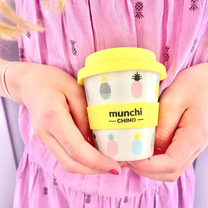 munchi Bubba Pretty Pineapple Babychino Cup with Straw
