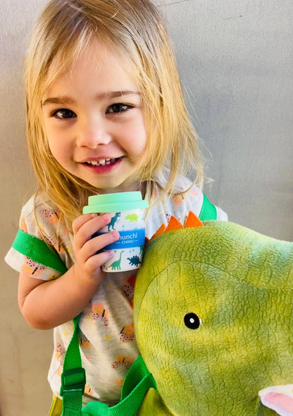 munchi Bubba Dino Babychino Cup with Straw