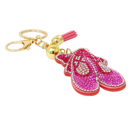 Pink Poppy Sparkle Bag Charm - Ballerina Jewel
