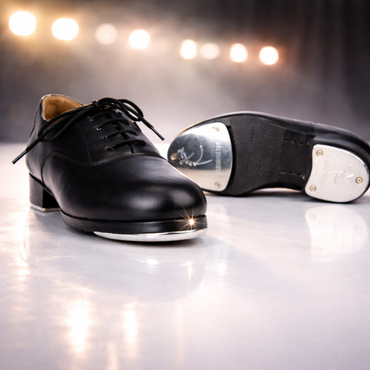 SLICK Dancewear Leather Lace Up Oxford Tap Shoe - Adult