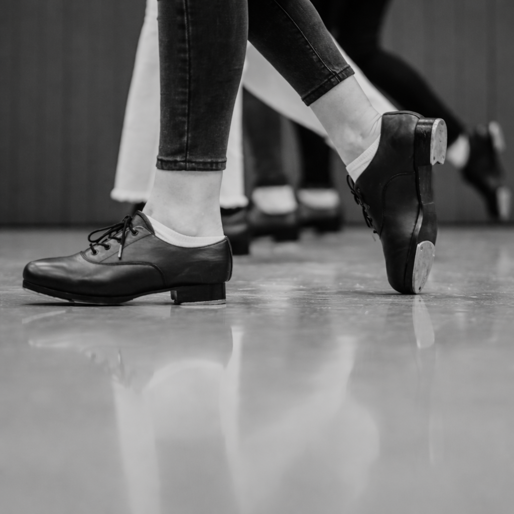 SLICK Dancewear Leather Lace Up Oxford Tap Shoe - Adult