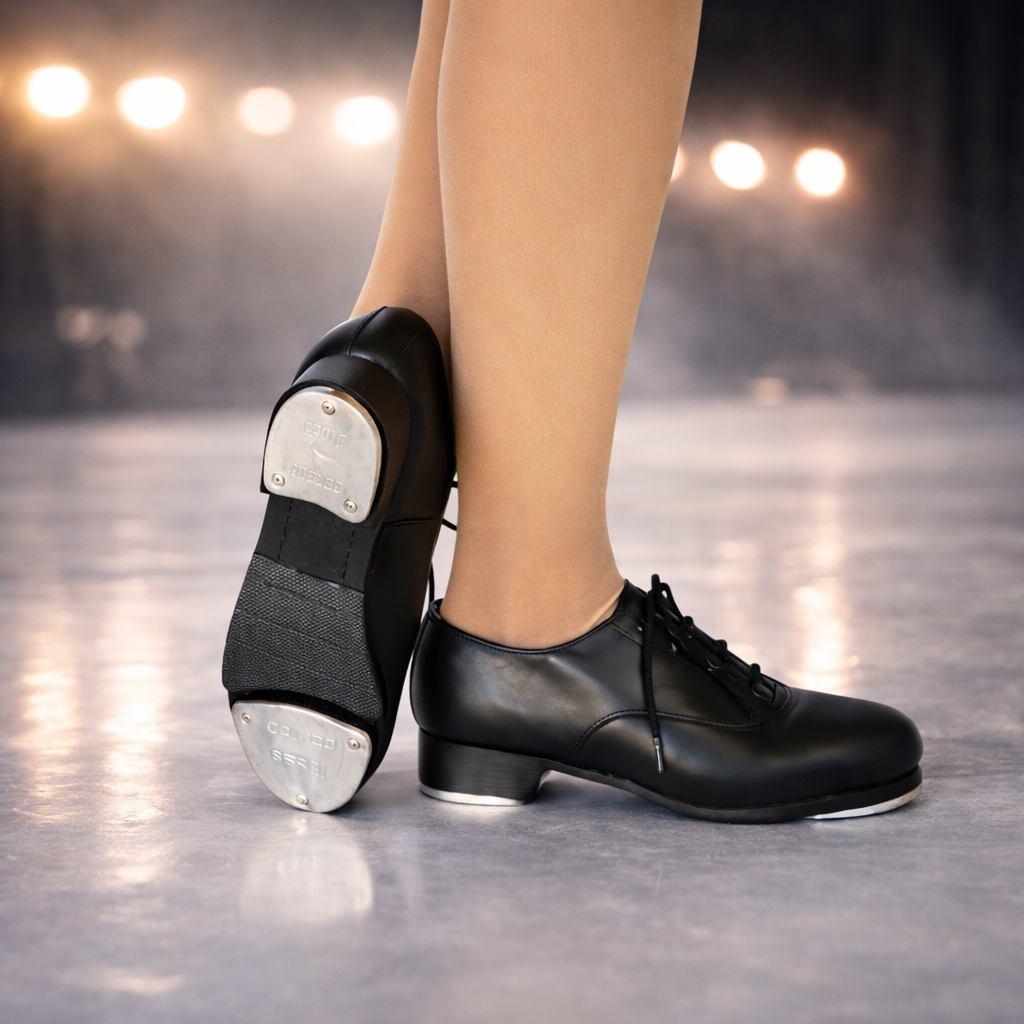 SLICK Dancewear Leather Lace Up Oxford Tap Shoe - Adult