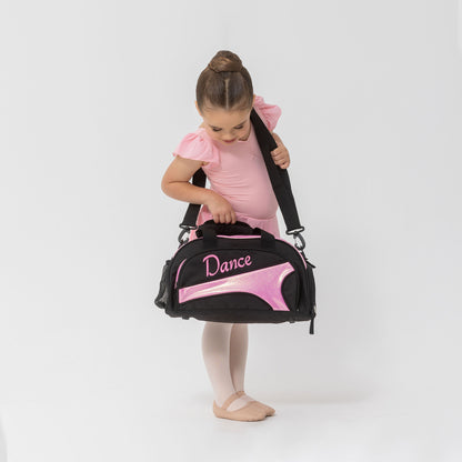 NEW Eco-Friendly Mini Duffel Bag - Black + Candy Glitter