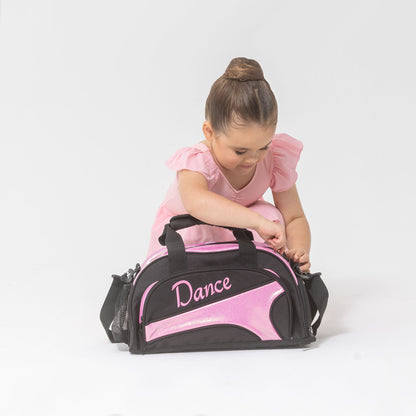 NEW Eco-Friendly Mini Duffel Bag - Black + Candy Glitter