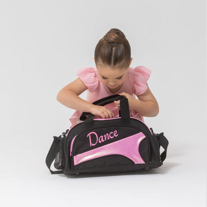 NEW Eco-Friendly Mini Duffel Bag - Black + Candy Glitter