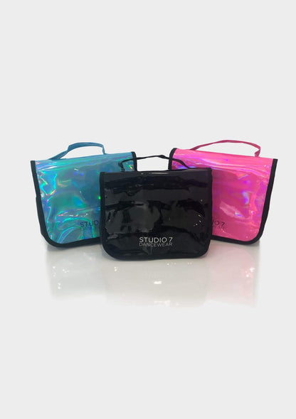 Holographic Make Up Bag - Shiny Black