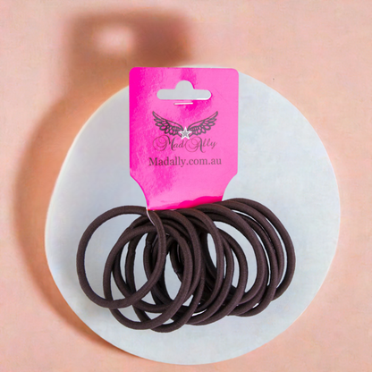 Mad Ally Hair Bands - Dark Brown