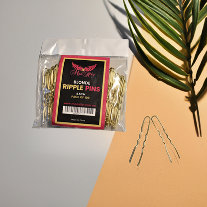 Mad Ally Ripple Pins - 4.5cm Blonde 100pk