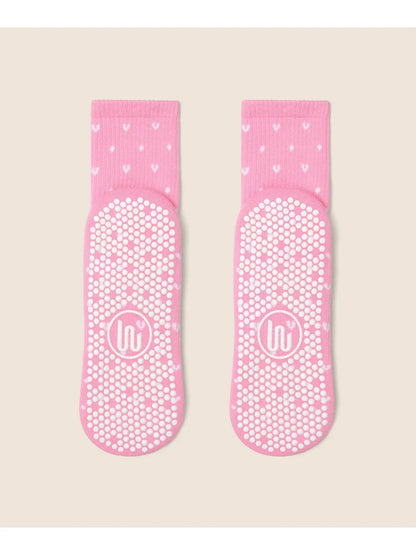 MoveActive Crew Grip Socks - Pink Speckled Candy