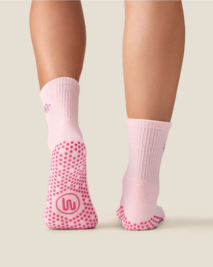 MoveActive Crew Grip Socks | Sweetie Candy Pink