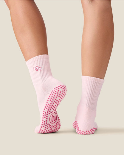 MoveActive Crew Grip Socks | Sweetie Candy Pink