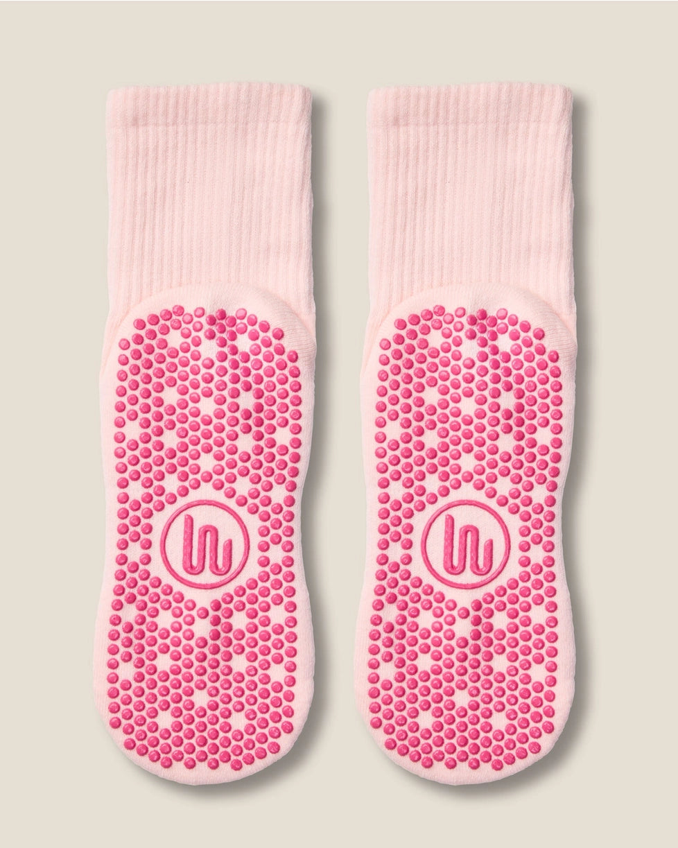 MoveActive Crew Grip Socks | Sweetie Candy Pink