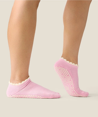 MoveActive Low Rise Grip Socks - Candy Frill Pink