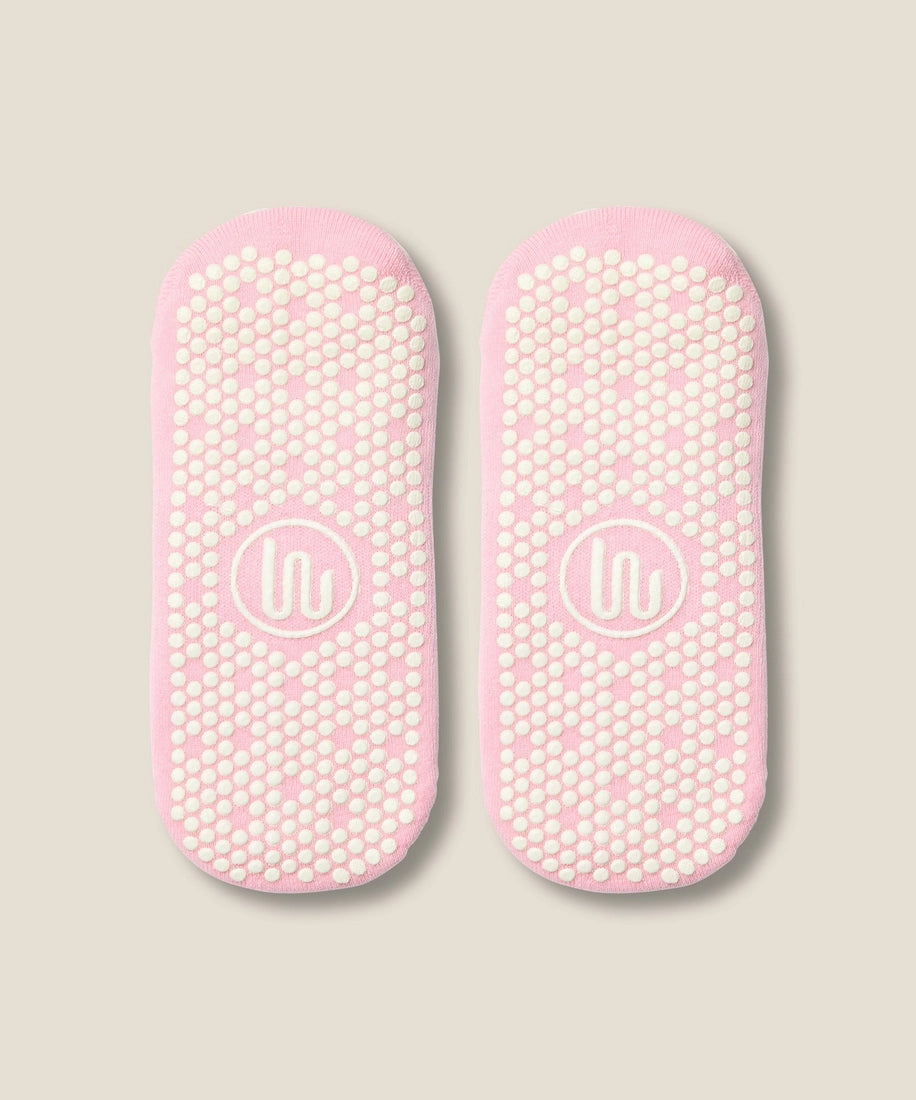 MoveActive Low Rise Grip Socks - Candy Frill Pink