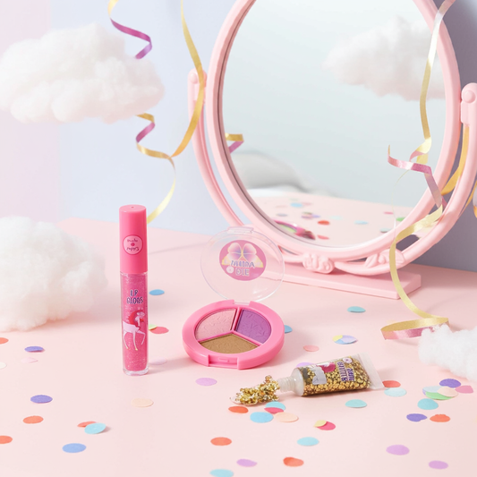 Pink Poppy Unicorn Butterfly Cosmetic Set