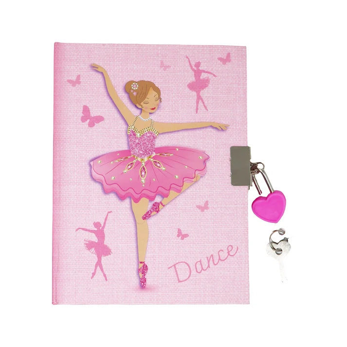 Pink Poppy Candy Scented Lockable Diary | Bejewelled Ballerina