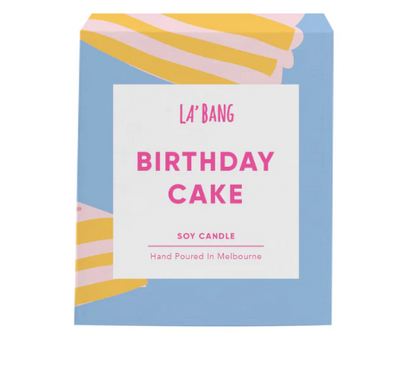 La'Bang Body Wood Wick Soy Candle - Birthday Cake