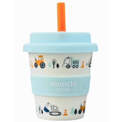 munchi Bubba Tiny Trucks Babychino Cup with Straw