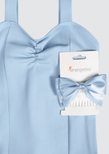 Satin Midi Bow with Comb - Assorted Colours
