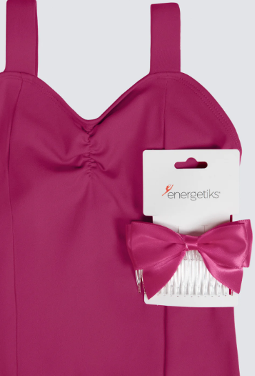 Satin Midi Bow with Comb - Assorted Colours