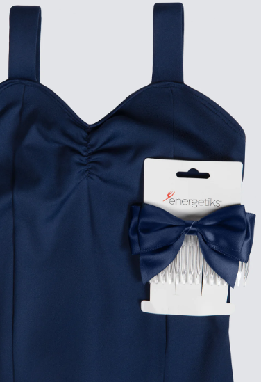 Satin Midi Bow with Comb - Assorted Colours