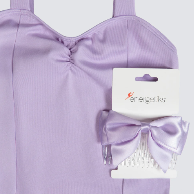 Satin Midi Bow with Comb - Assorted Colours