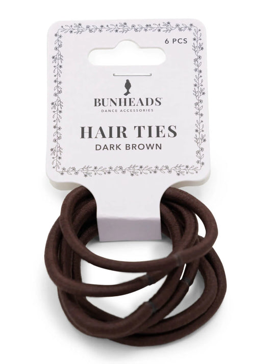 Bunheads Hair Ties - Dark Brown