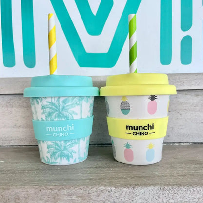 munchi Bubba Pretty Pineapple Babychino Cup with Straw