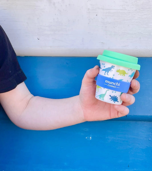 munchi Bubba Dino Babychino Cup with Straw