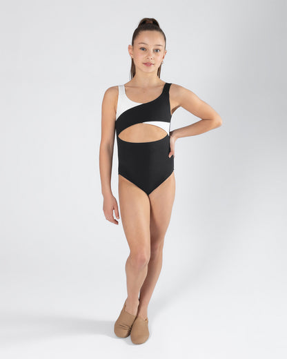 Izzy Leotard - Black + White Splice MOTION EDIT
