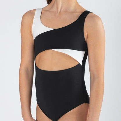 Izzy Leotard - Black + White Splice MOTION EDIT