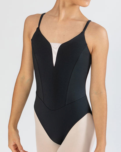 Prima Collection Lyra Adjustable Camisole Leotard | Black Noir