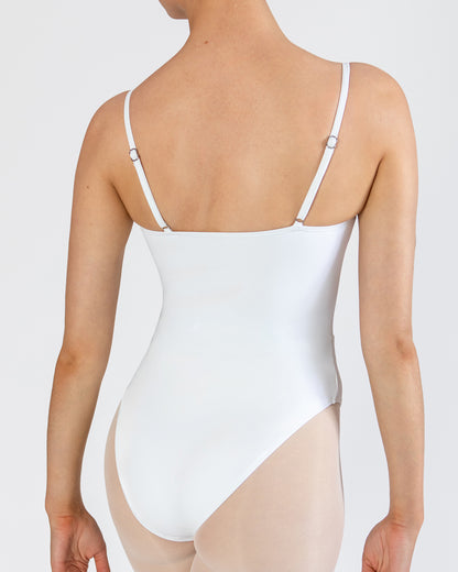 Prima Collection Lyra Adjustable Camisole Leotard | White