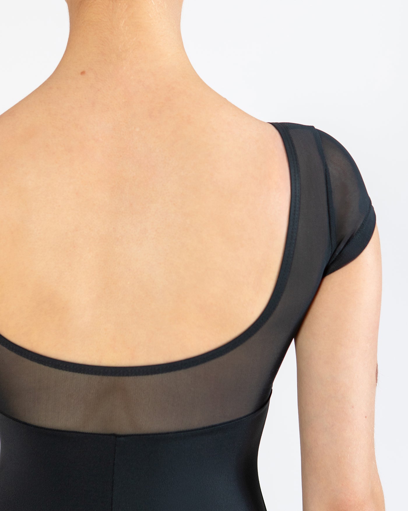 Prima Collection Amelia Cap Sleeve Leotard | Black Noir