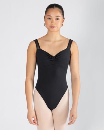 Timeless Noir 🖤 Clara Cross Back Leotard | Noir Black