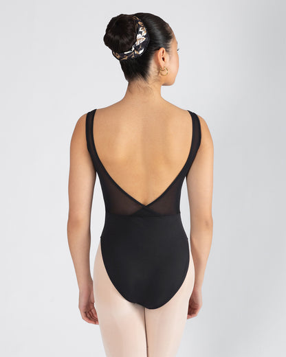 Timeless Noir 🖤 Clara Cross Back Leotard | Noir Black