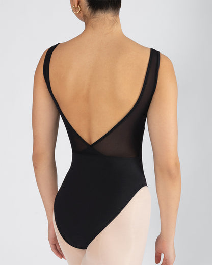Timeless Noir 🖤 Clara Cross Back Leotard | Noir Black